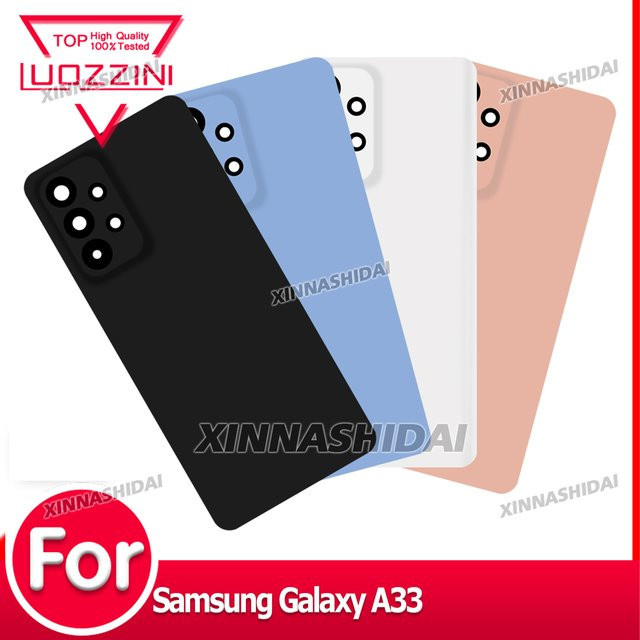 Samsung Ersatzgehäuse für Galaxy A33 5G A53 5G A73 5G Rückseite Abdeckung aus Kunststoff in Schwarz - Bild 1