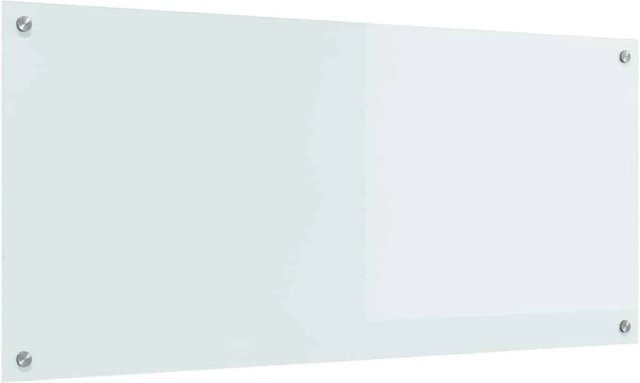 vidaXL Küchenrückwand aus Glas in Weiß, B: 110 cm, H: 50 cm - Bild 1