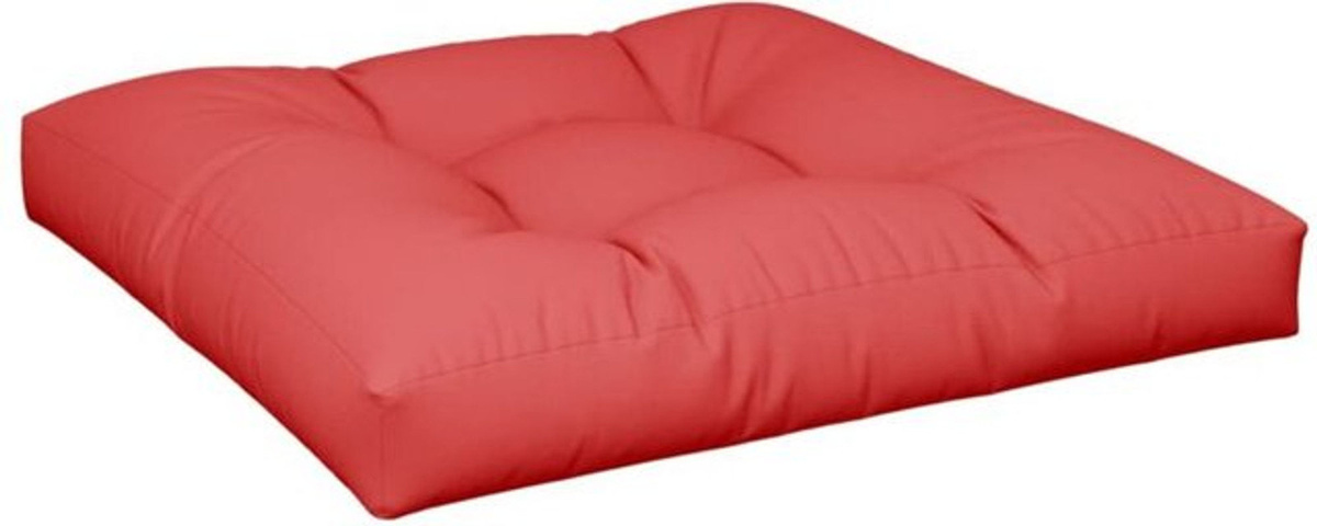 Vidaxl Palettenkissen Rot aus Stoff, quadratisch, B/T/H: 70 x 70 x 12 cm - Bild 1
