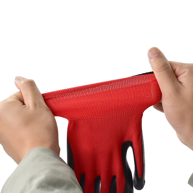 15 Paar Nitril-Arbeitsschutzhandschuhe in Rot, atmungsaktiv und rutschfest - Bild 4