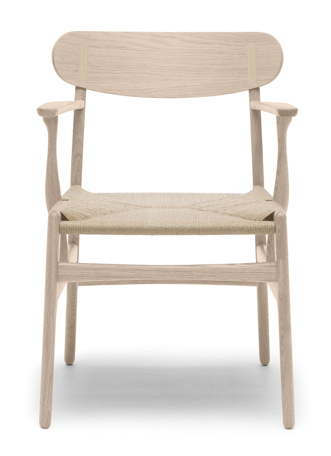 Carl Hansen & Søn CH26 Stuhl mit Stoffbezug in Beige - Bild 3