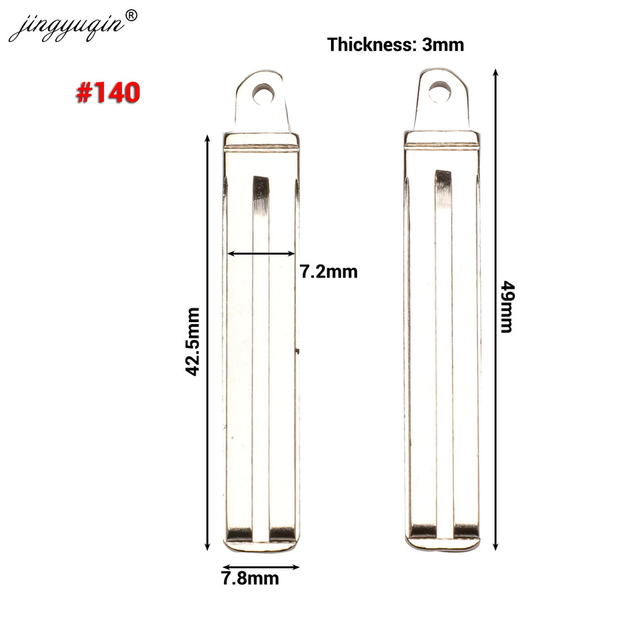 Jingyuqin 15er Set Auto Fernbedienung Schlüssel Klingen Flip Blank in Silber für Kia K2 K3 K4 K5 Ceed Rio Optima Soul Sportage HU134 HY20 HY20R HY14R TOY40 - Bild 1