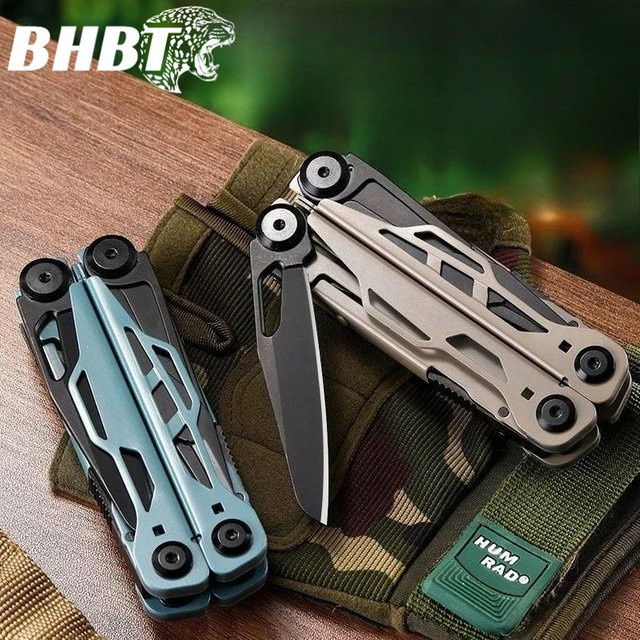 BHBT 25-in-1 Multitool-Zange mit Taschenmesser und Bits für Outdoor und Camping in Blau - Bild 1