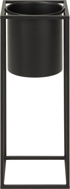 Mömax Übertopf Kiara aus Eisen in Schwarz, Durchmesser: 20,8 cm, Höhe: 55,5 cm - Bild 1