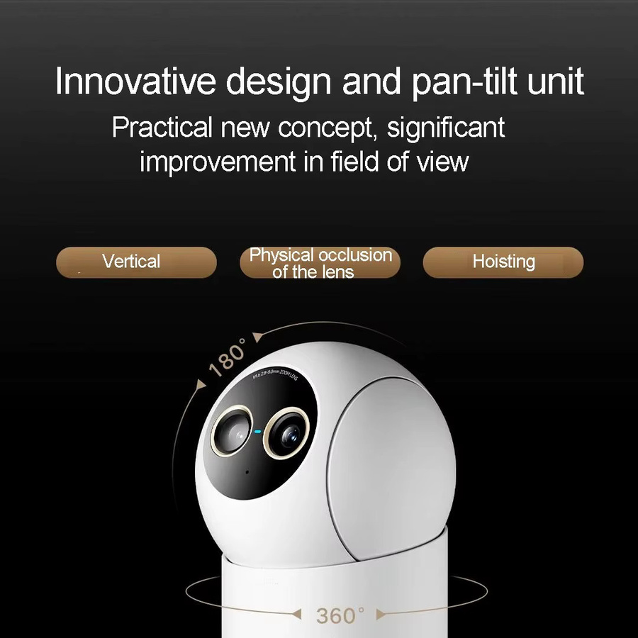 Xiaomi Smart Kamera 4 9X Zoom Edition mit 8MP+5MP Dual-Kameras, 4K Bildsensor und KI-Erkennung für Menschen und Haustiere - Bild 2