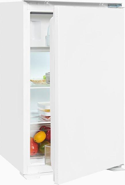 Exquisit EKS131-3-040E Einbau Kühlschrank in Weiß mit LED-Innenbeleuchtung und umkehrbarer Tür - Bild 1