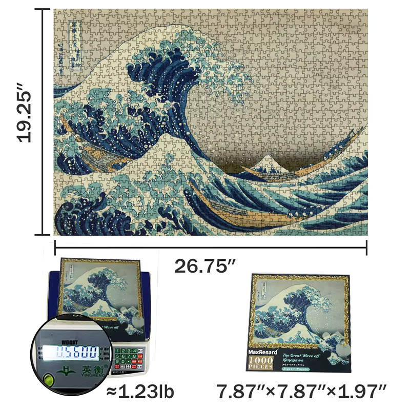 MaxRenard Die große Welle vor Kanagawa Puzzle, 1000 Teile, Erwachsene - Bild 3