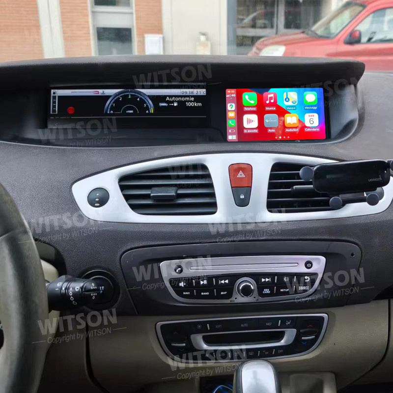 AVGOTOP 7 Zoll OEM Multimedia-Player mit GPS und CarPlay für Renault Grand Scénic III, Schwarz - Bild 2