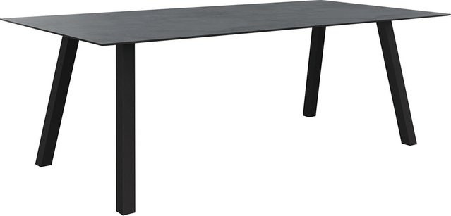 Stern Tisch INTERNO mit Silverstar 2.0 Zement Tischplatte, Alu anthrazit, B/T/H: 220 x 100 x 75 cm - Bild 1