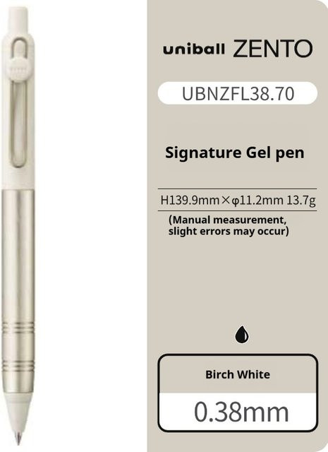 Mitsubishi Uni Ultimate Signature Pen ZENTO einziehbarer Metall-Gelstift mit blauer Tinte - Bild 1