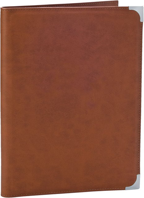 PULSIVA Speisekarte Veta DIN A4 in Braun/Silber, B: 25,5 cm, H: 33 cm - Bild 1