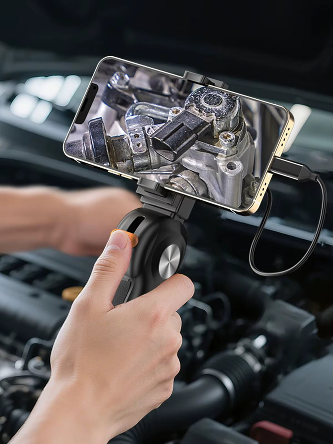 ZYPUSON HD-Kamera Inspektions-Boreskop Mobiles Endoskop für Android und iPhone, Flexible Sonde, 2MP, 1920x1080, Schwarz - Bild 6