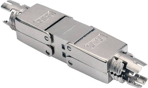 Digitus RJ45-Kupplung Netzwerk Adapter CAT 6a für Feldanwendungen, 500 MHz, 10GBase-T, Silber - Bild 2