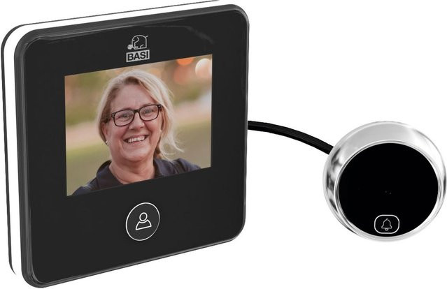 BASI Digitaler Türspion TS 800 aus Kunststoff in Schwarz und Silber - Bild 1