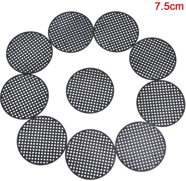 Yiran Furniture 10er Set Bodenmatten für Blumentöpfe aus PP in Schwarz, atmungsaktiv und passend für Keramikbecken - Bild 1