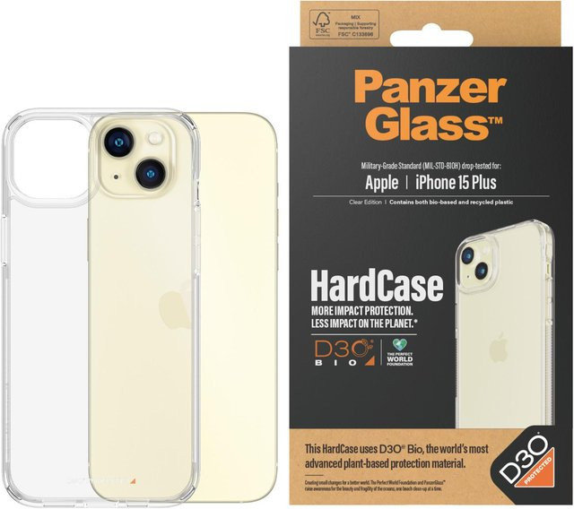 PanzerGlass HardCase Schutzhülle für iPhone 15 Plus in Transparent - Bild 1