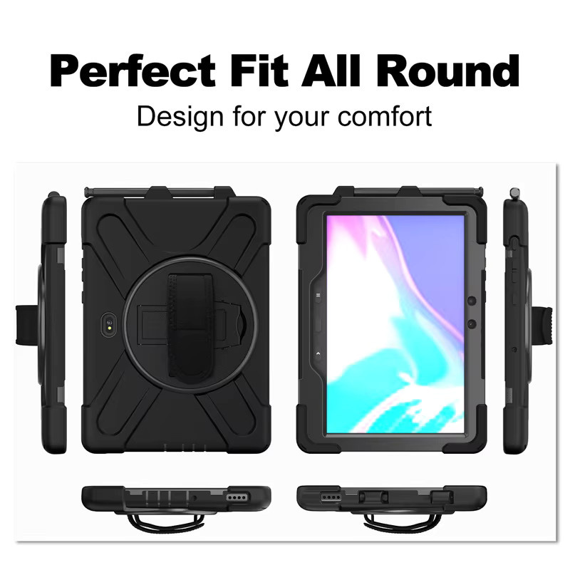 Robuste und stoßfeste Schutzhülle für Samsung Galaxy Tab Active 5 Pro SM-X350 SM-X356 in Schwarz - Bild 3