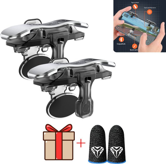 APWIKOGER X8 Mobile Gaming Trigger für PUBG und Shooter mit 6-Finger-Steuerung und empfindlichen L1 R1 Tasten - Bild 1