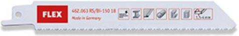 Flex 462063 Säbelsägeblätter für Metall und Blech, 5er-Set, Weiß - Bild 1