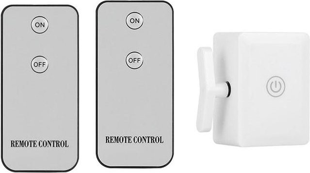 YJMP Intelligenter kabelloser Lichtschalter-Controller mit Fernbedienung in Weiß, wiederaufladbar und selbstklebend - Bild 1