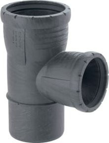 Geberit Abzweig Silent Pro DN 100/50, 87,5 Grad, hochschalldämmend, grau - Bild 1