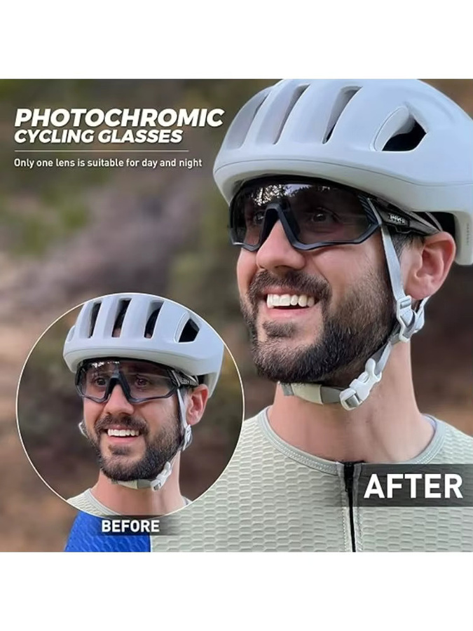 KAPVOE Sonnenbrille Photochrom, Vollrand, Black, Unisex, Kunststoff - Bild 7