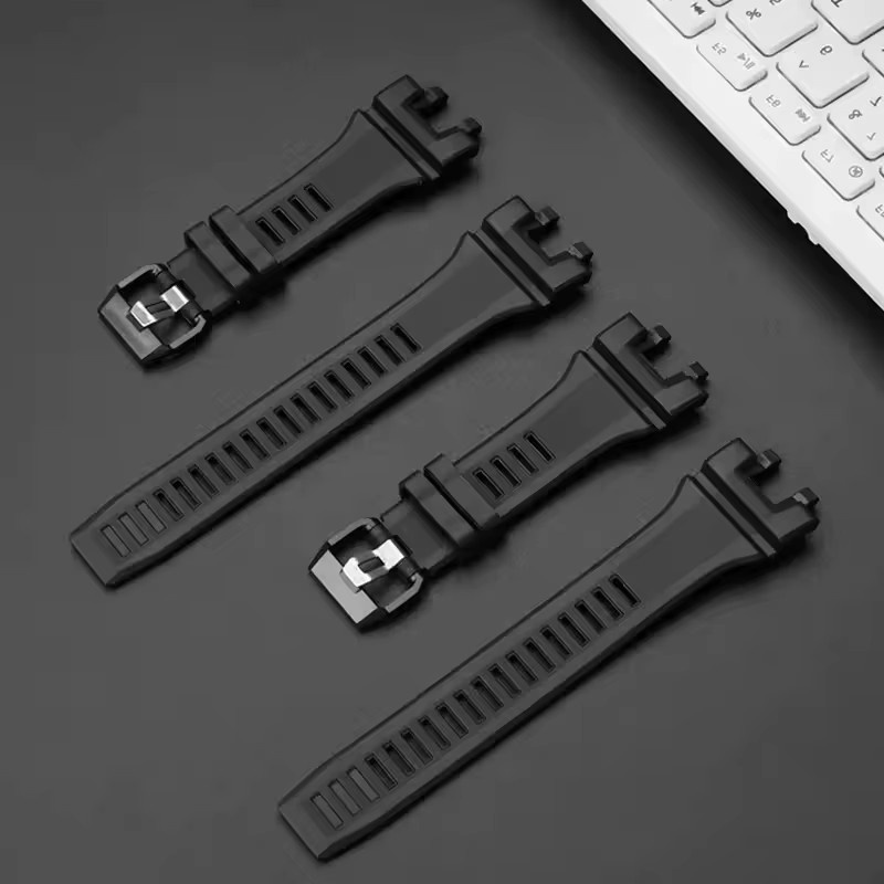 CASIO Uhrenarmband, Silikon, Schwarz, Herren - Bild 3