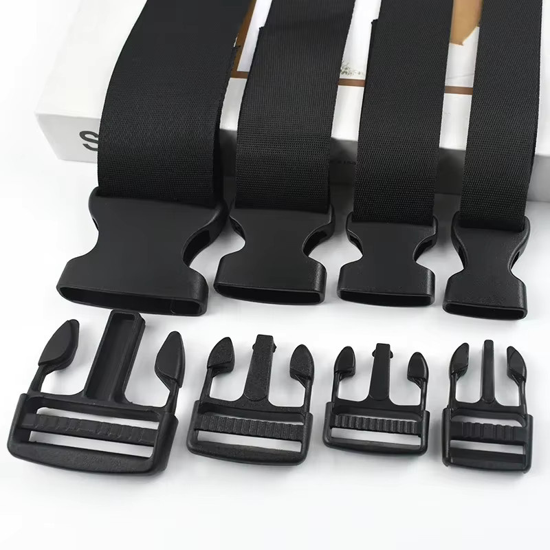 Meetee Kunststoff-Schnellverschlüsse in Schwarz für Taschen, Gürtel und Hundehalsbänder, 10-50mm Breite - Bild 4