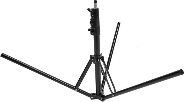 Andoer Heavy Duty Aluminium Lichtständer Reverse Fold Fotografie Stativ in Schwarz, Höhe: 1,9 m - Bild 1