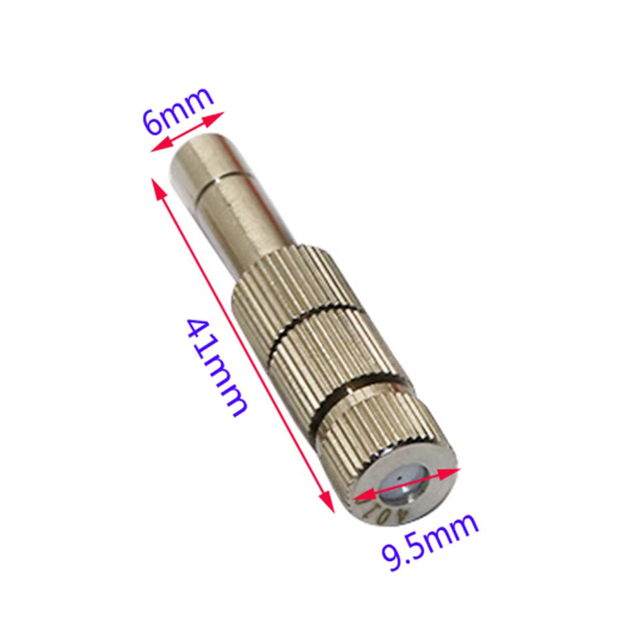 5 Stück Adhere To Fly Filter-Nebeldüsen in Silber für Garten und Gewächshaus zur Bewässerung mit 6 mm Anschluss und 0,1 bis 0,6 mm Zerstäubung - Bild 1