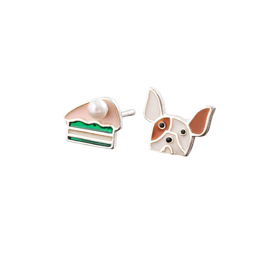 GaGa-Duck Ohrstecker 925 Silber, Perle, Asymmetrisch - Bild 5