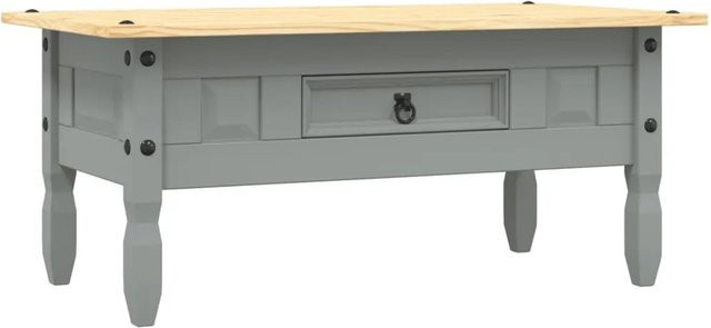 vidaXL Couchtisch im mexikanischen Corona-Stil aus Kiefernholz, Grau/Braun, B/T/H: 100 x 55 x 44 cm - Bild 1