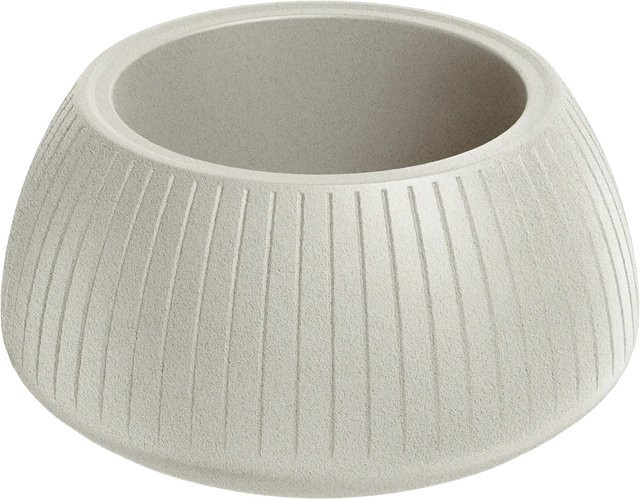 Prosperplast Blumentopf Coro Bowl modern gerippt in Sand, Durchmesser: 20 cm, Höhe: 40 cm - Bild 1