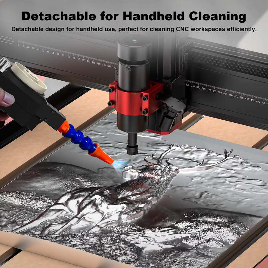 Twotrees Luftgekühltes Kühlkit für TTC450 Pro CNC-Fräse in Schwarz zur Gravur von Metall und Acryl - Bild 4