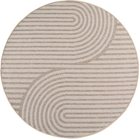 Ayyildiz Outdoor-Teppich Desert 1301 in Beige, rund, Durchmesser: 200 cm