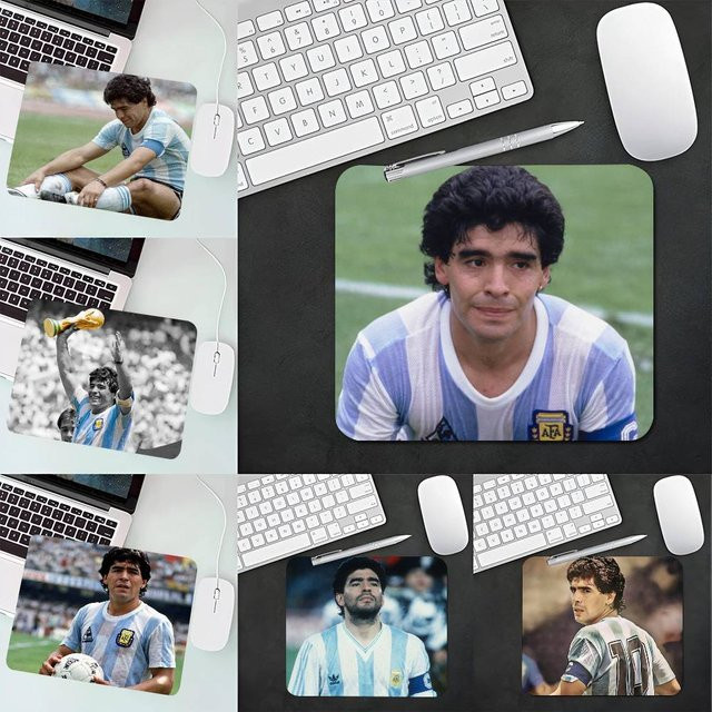 Mesuca Mauspad Diego Armando Maradona in Multicolor, rutschfestes Schreibtischpad für Laptop und Tastatur - Bild 1