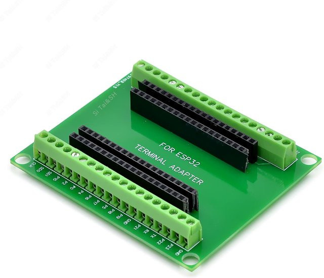 Si Tai&SH ESP-WROOM-32 Mikrocontroller-Entwicklungsplatine ESP32-Erweiterungs-Breakout-Board mit Wi-Fi und Bluetooth, schmale Version, 38PIN, Grün - Bild 1