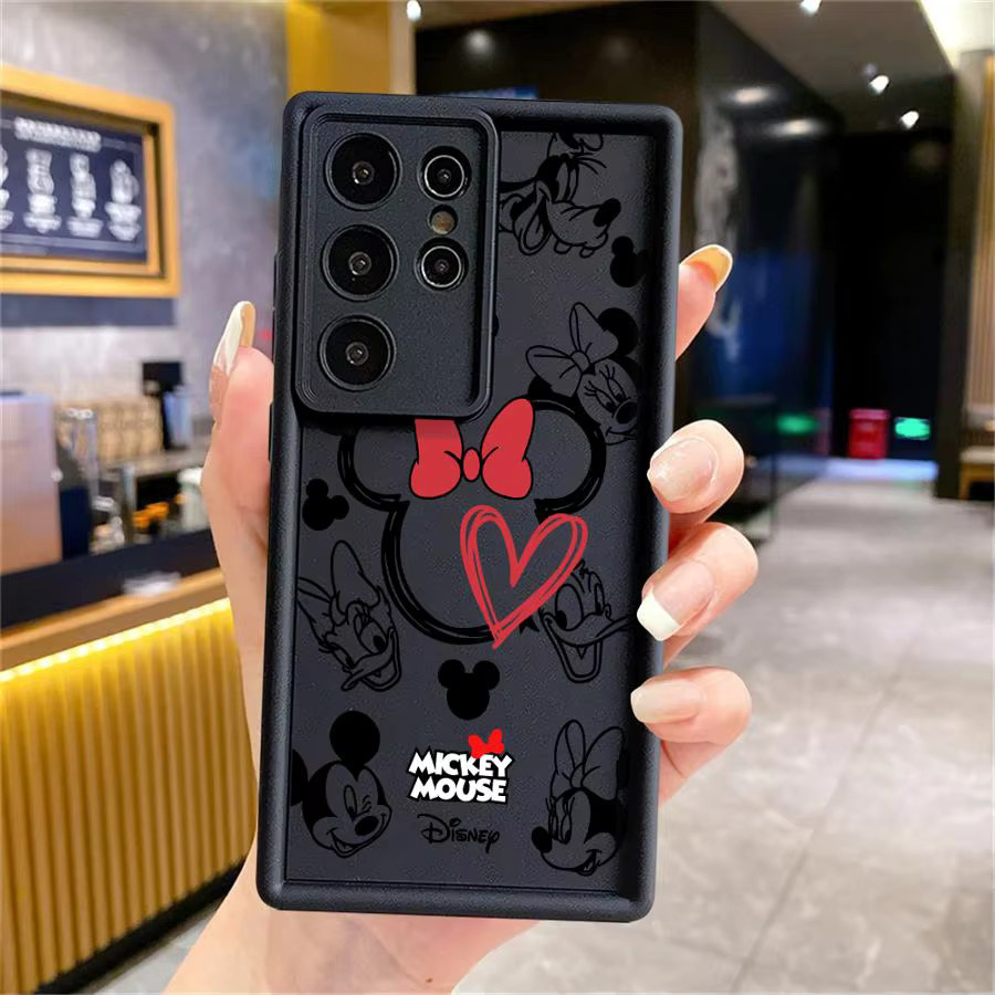 Disney Mickey Minnie Heart Soft Cover Handyhülle für Samsung Galaxy S26 Ultra S25 S24 S23 S22 S21 S20 FE und weitere Modelle - Bild 2