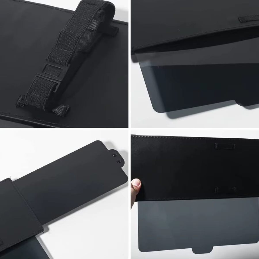 Everso Auto Visier Extender Anti-Glare, verstellbare Sonnenblende Verlängerung für das Auto, Schwarz - Bild 6