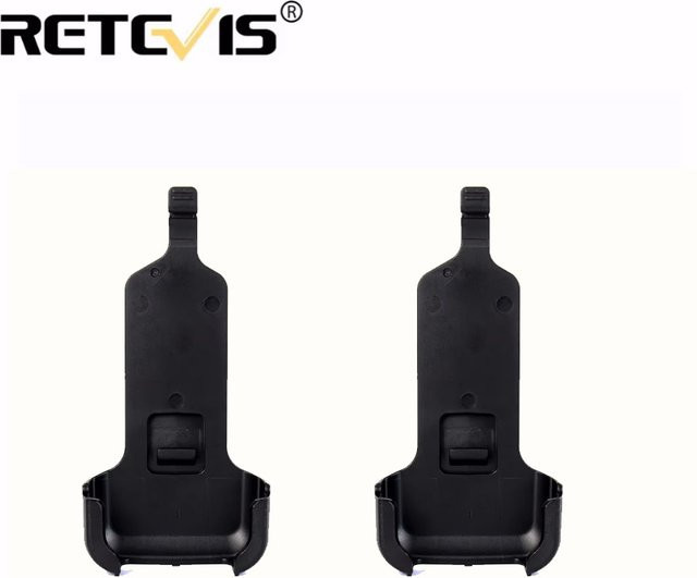 2 Stück Gürtelclip für Retevis RT22 RT622 WLN KD-C1 Zwei-Wege-Funkgeräte, Farbe: Schwarz, Zubehör J9121T - Bild 1