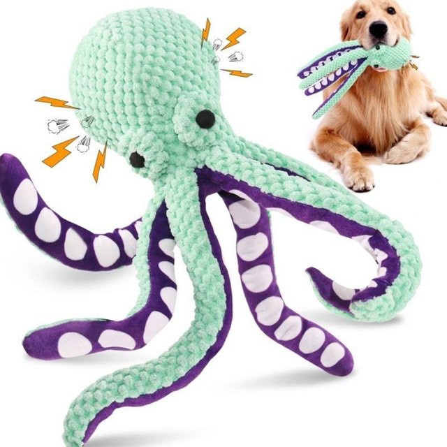 Qzee Oktopus Plüsch Spielzeug, interaktiver Sound - Bild 1