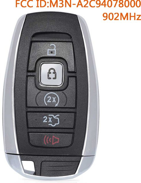 DIYKEY Fernbedienungsschlüssel M3N-A2C94078000 164-R8154 für Lincoln Continental MKC MKZ MKX Nautilus Navigator, 902MHz, Schwarz - Bild 1