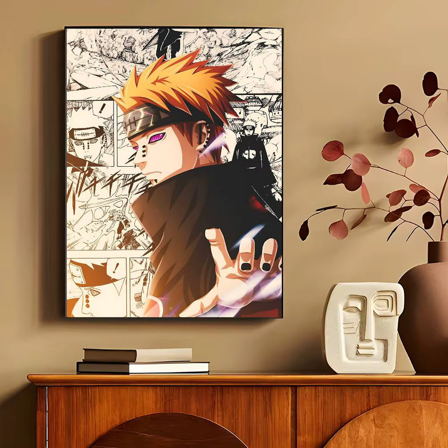 Vintage Naruto Anime Poster N-Nagato P-Pain Wandkunst aus Papier in Mehrfarbig, B: 15,0 cm, H: 15,0 cm - Bild 5