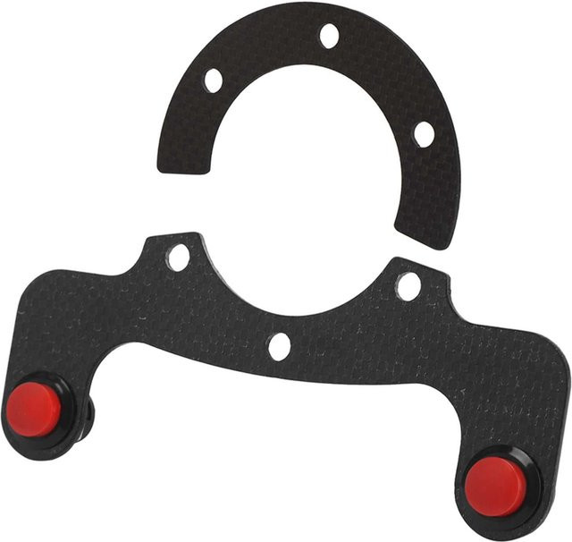 Carbonfaser Externe Hupenknopf-Kits für MOMO Nardi Sparco 6-Loch Lenkrad in Schwarz - Bild 1
