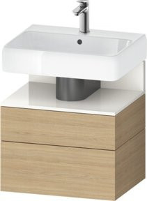 Duravit Waschtischunterschrank Qatego mit Nischen, Weiß, B/T/H: 59 x 47 x 59 cm - Bild 1