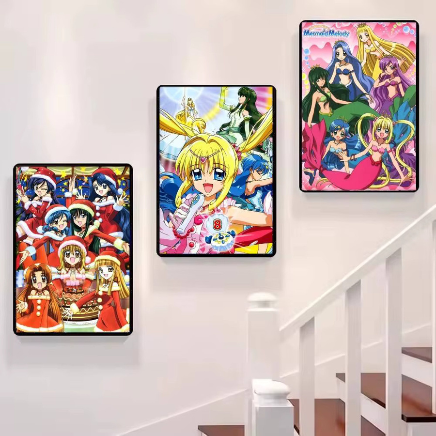 Mermaid Melody Anime Vintage Wandkunst Poster in Mehrfarben, Papierposter für dein Zuhause oder Arbeitszimmer - Bild 4