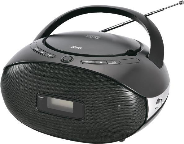 Denver TC-29 Ghettoblaster Schwarz mit 2 Watt und FM-Radio - Bild 1