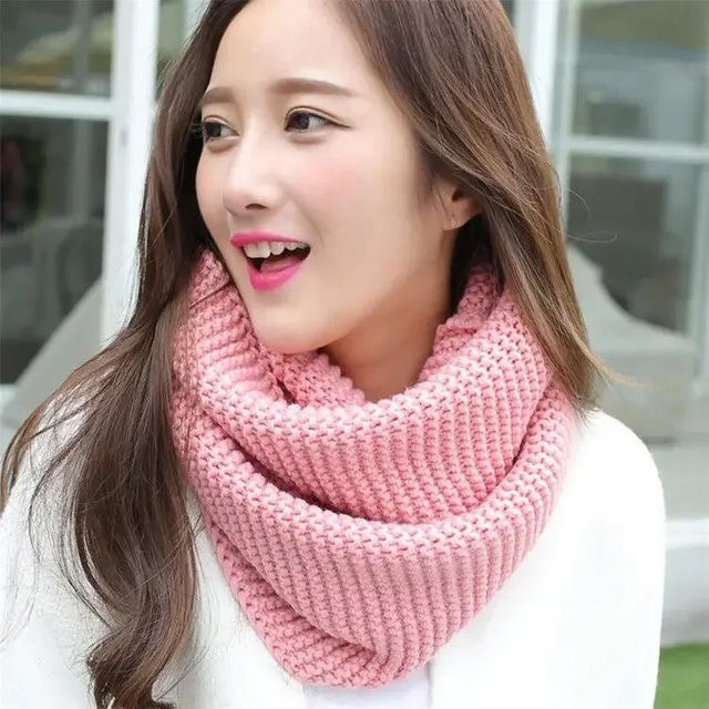 YULIN Strickschal, Kaschmirimitat, rosa, Damen - Bild 1