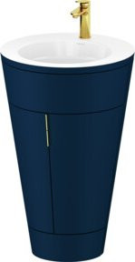 Duravit Waschtischunterschrank Starck 1 c-bonded Set in Weiß matt, Wandmontage mit Innenbeleuchtung, B/T/H: 56 x 86,4 x 60,5 cm - Bild 1