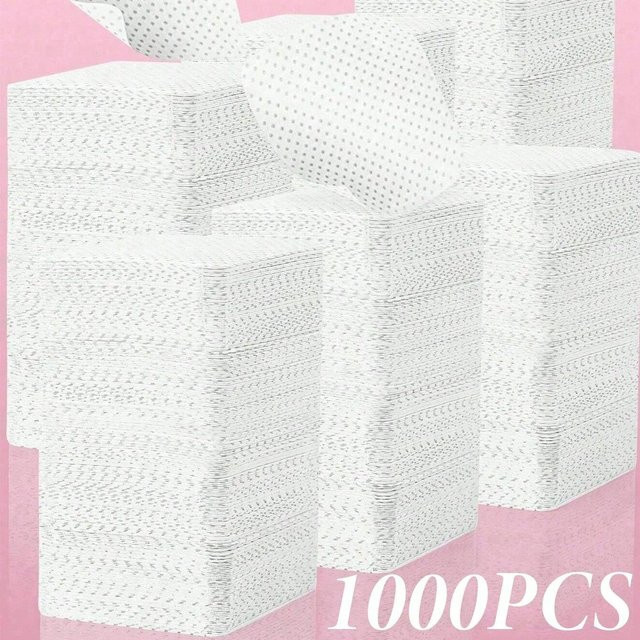 OTRESS Nagellackentferner-Tücher, 1000 Stück, weiß, Unisex - Bild 1
